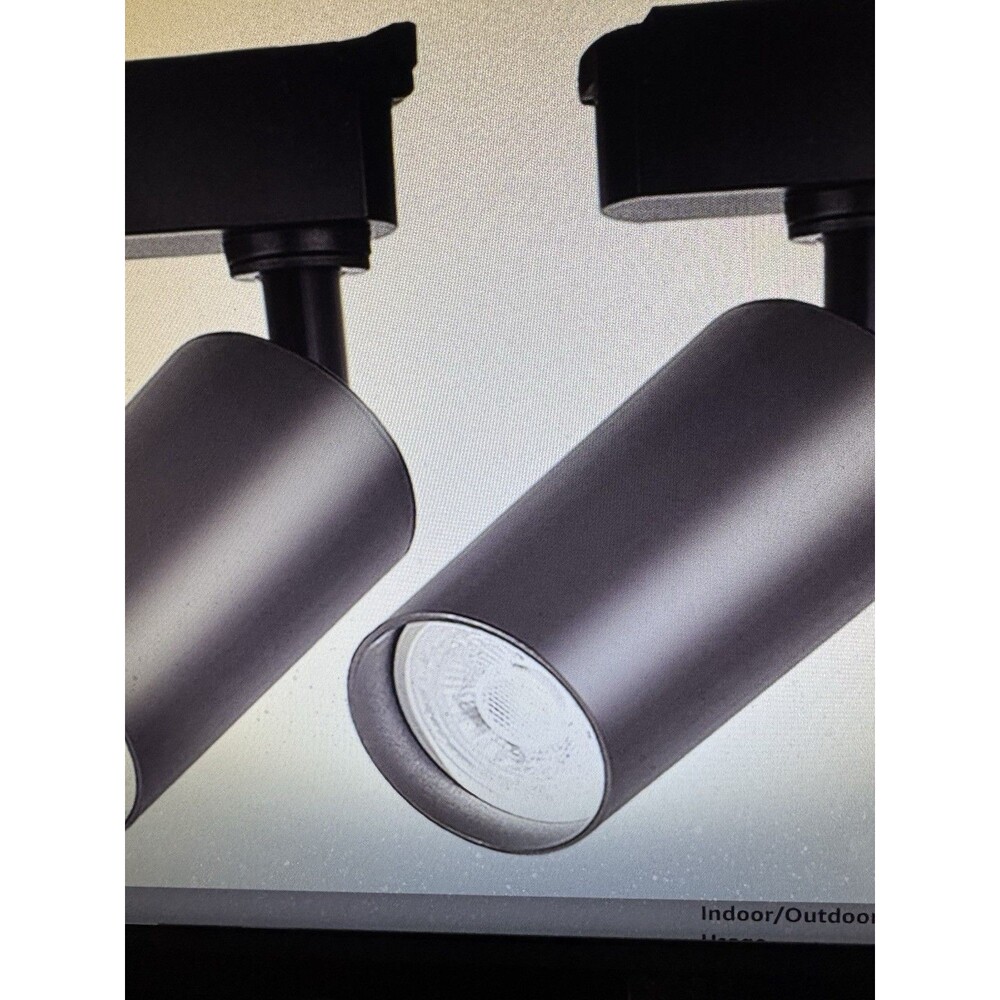 Ultra-Bright H Type Black Track Lighting Heads (No Track Rails) 2 Pcs